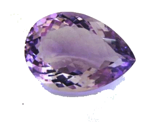the February gemstone is Amethyst